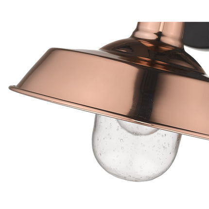 Shiny Copper Shallow Plate Shape Wall Light Home Decor > Lighting > Wall Lighting > Wall Sconces TriadCommerceInc