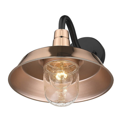 Shiny Copper Shallow Plate Shape Wall Light Home Decor > Lighting > Wall Lighting > Wall Sconces TriadCommerceInc