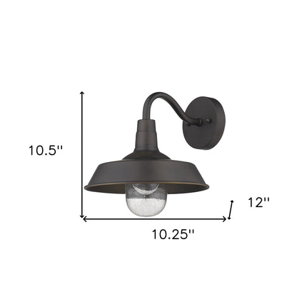 Antique Bronze Shallow Plate Shape Wall Light Home Decor > Lighting > Wall Lighting > Wall Sconces TriadCommerceInc Default Title