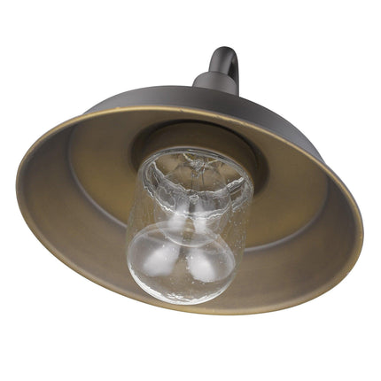 Antique Bronze Shallow Plate Shape Wall Light Home Decor > Lighting > Wall Lighting > Wall Sconces TriadCommerceInc