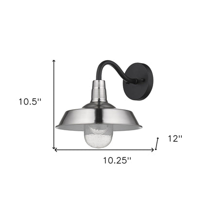 Silver Shallow Plate Shape Wall Light Home Decor > Lighting > Wall Lighting > Wall Sconces TriadCommerceInc Default Title