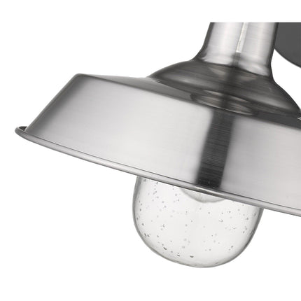 Silver Shallow Plate Shape Wall Light Home Decor > Lighting > Wall Lighting > Wall Sconces TriadCommerceInc