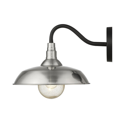 Burry 1-Light Satin Nickel Wall Light Home Decor > Lighting > Wall Lighting > Wall Sconces TriadCommerceInc