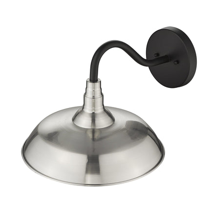 Burry 1-Light Satin Nickel Wall Light Home Decor > Lighting > Wall Lighting > Wall Sconces TriadCommerceInc