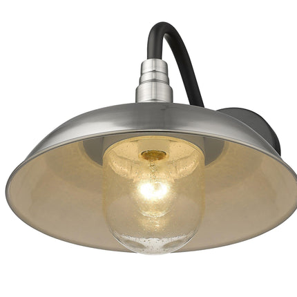 Burry 1-Light Satin Nickel Wall Light Home Decor > Lighting > Wall Lighting > Wall Sconces TriadCommerceInc