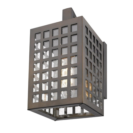 Letzel 1-Light Oil-Rubbed Bronze Wall Light Wall Lighting TriadCommerceInc   