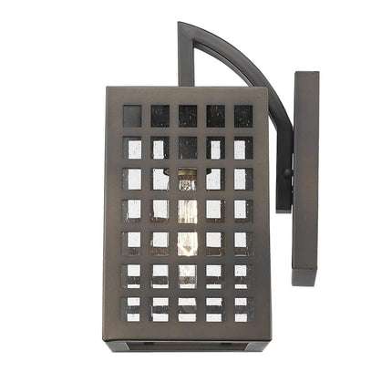 Letzel 1-Light Oil-Rubbed Bronze Wall Light Wall Lighting TriadCommerceInc   