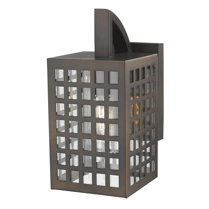 Letzel 1-Light Oil-Rubbed Bronze Wall Light Wall Lighting TriadCommerceInc   