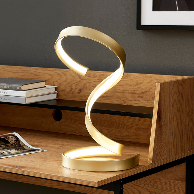 Hamburg Gold Table Lamp LED Strip Dimmable Switch Table Lamp TriadCommerceInc