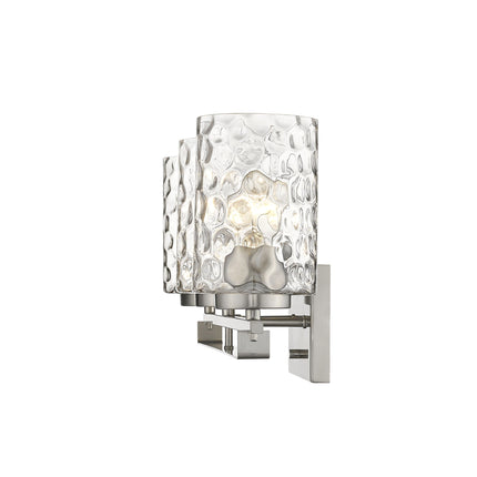 Livvy 3-Light Satin Nickel Vanity Light with Optic Glass Home Decor > Lighting > Wall Lighting > Wall Sconces TriadCommerceInc