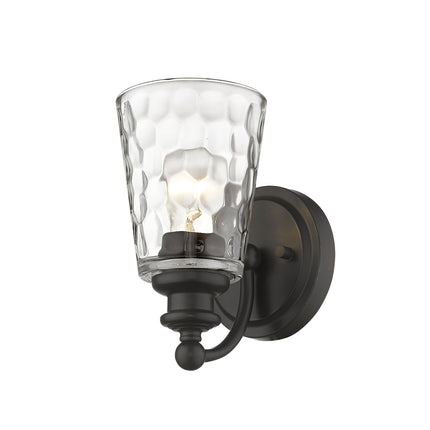 Bronze Metal Pebbled Glass Wall Light Fixture Home Decor > Lighting > Wall Lighting > Wall Sconces TriadCommerceInc