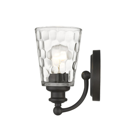 Bronze Metal Pebbled Glass Wall Light Fixture Home Decor > Lighting > Wall Lighting > Wall Sconces TriadCommerceInc
