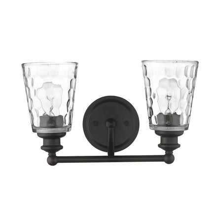 Bronze Metal Two Light Pebbled Glass Wall Sconce Home Decor > Lighting > Wall Lighting > Wall Sconces TriadCommerceInc
