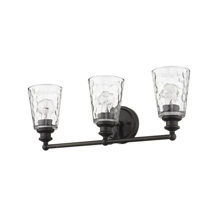 Mae 3-Light Oil Rubbed Bronze Vanity Light with Clear Glass Home Decor > Lighting > Wall Lighting > Wall Sconces TriadCommerceInc
