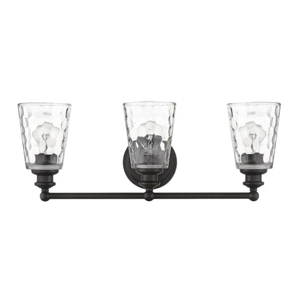 Mae 3-Light Oil Rubbed Bronze Vanity Light with Clear Glass Home Decor > Lighting > Wall Lighting > Wall Sconces TriadCommerceInc