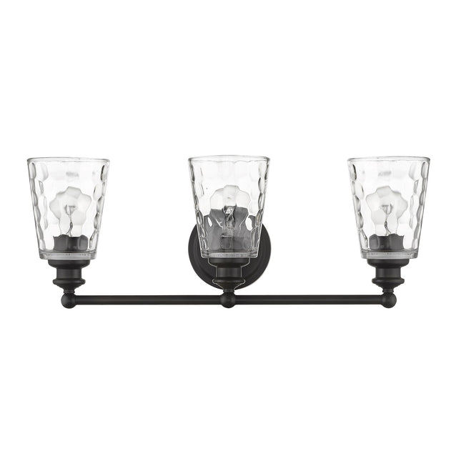 Mae 3-Light Oil Rubbed Bronze Vanity Light with Clear Glass Home Decor > Lighting > Wall Lighting > Wall Sconces TriadCommerceInc