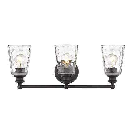 Mae 3-Light Oil Rubbed Bronze Vanity Light with Clear Glass Home Decor > Lighting > Wall Lighting > Wall Sconces TriadCommerceInc