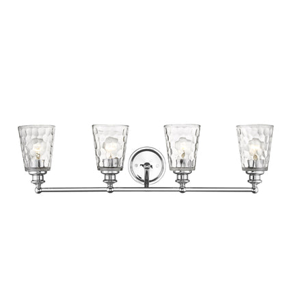 Mae 4-Light Chrome Vanity Light Fixture with Clear Glass Home Decor > Lighting > Wall Lighting > Wall Sconces TriadCommerceInc