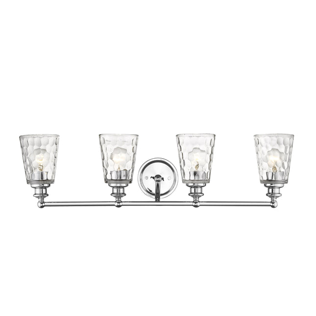 Mae 4-Light Chrome Vanity Light Fixture with Clear Glass Home Decor > Lighting > Wall Lighting > Wall Sconces TriadCommerceInc