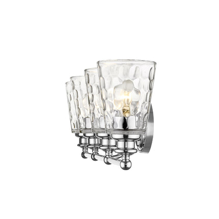 Mae 4-Light Chrome Vanity Light Fixture with Clear Glass Home Decor > Lighting > Wall Lighting > Wall Sconces TriadCommerceInc