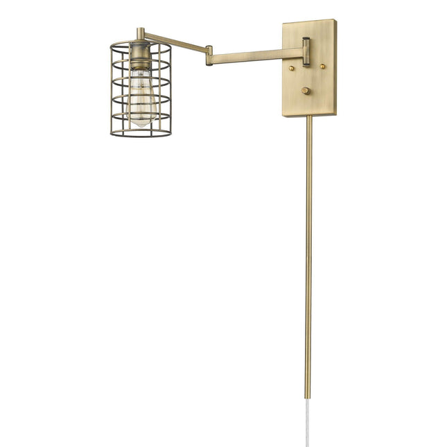 Industrial Gold Metal Wall Sconce Home Decor > Lighting > Wall Lighting > Wall Sconces TriadCommerceInc