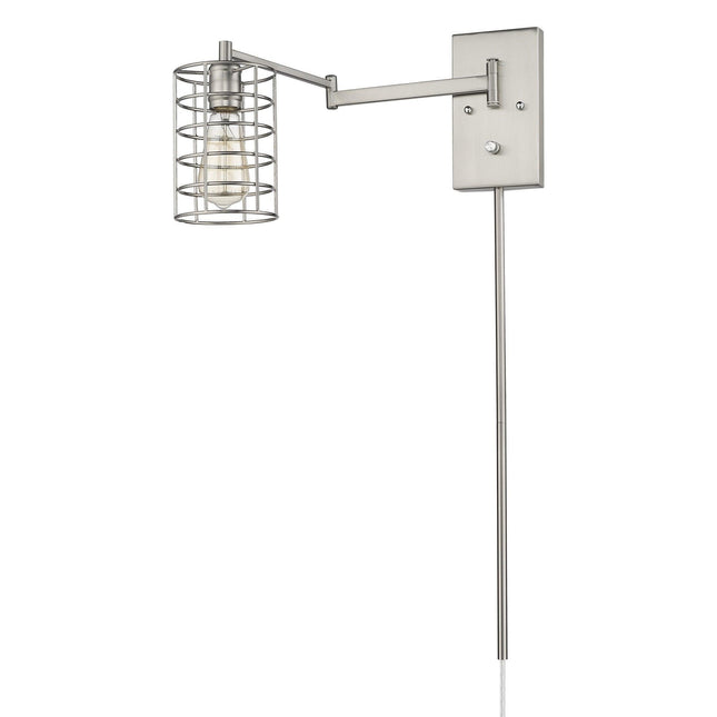 Industrial Silver Metal Wall Sconce Home Decor > Lighting > Wall Lighting > Wall Sconces TriadCommerceInc