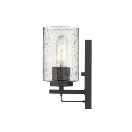 Bronze Metal Textured Glass Wall Sconce Light Fixture Home Decor > Lighting > Wall Lighting > Wall Sconces TriadCommerceInc