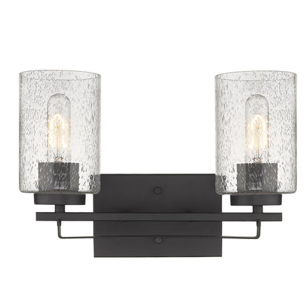 Bronze Metal Textured Glass Two Light Wall Sconce Home Decor > Lighting > Wall Lighting > Wall Sconces TriadCommerceInc