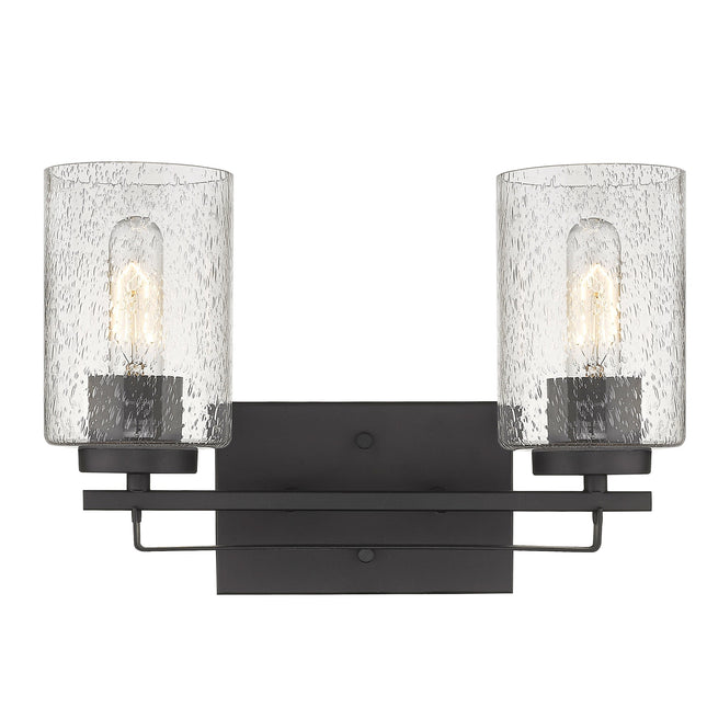 Bronze Metal Textured Glass Two Light Wall Sconce Home Decor > Lighting > Wall Lighting > Wall Sconces TriadCommerceInc