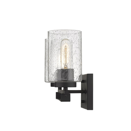 Bronze Metal Textured Glass Two Light Wall Sconce Home Decor > Lighting > Wall Lighting > Wall Sconces TriadCommerceInc