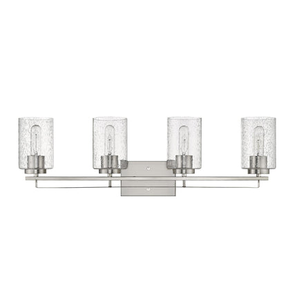 Orella 4-Light Satin Nickel Modern Vanity Light Fixture Home Decor > Lighting > Wall Lighting > Wall Sconces TriadCommerceInc