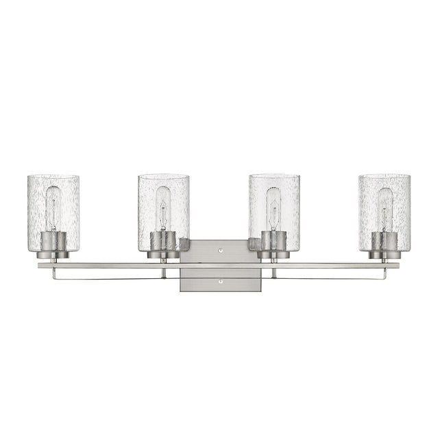 Orella 4-Light Satin Nickel Modern Vanity Light Fixture Home Decor > Lighting > Wall Lighting > Wall Sconces TriadCommerceInc