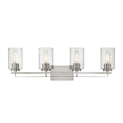 Orella 4-Light Satin Nickel Modern Vanity Light Fixture Home Decor > Lighting > Wall Lighting > Wall Sconces TriadCommerceInc