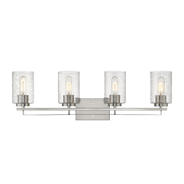 Orella 4-Light Satin Nickel Modern Vanity Light Fixture Home Decor > Lighting > Wall Lighting > Wall Sconces TriadCommerceInc
