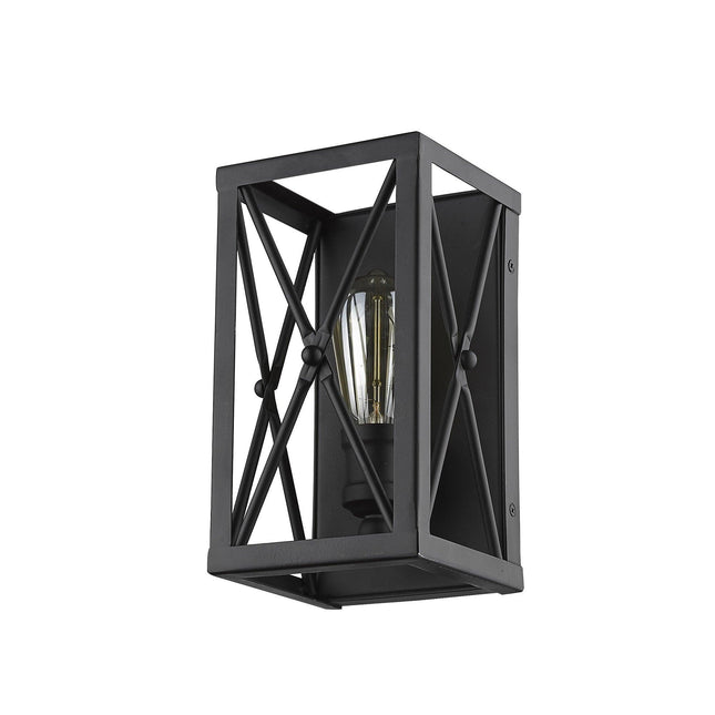 Matte Black Metal Geometric Wall Light Home Decor > Lighting > Wall Lighting > Wall Sconces TriadCommerceInc