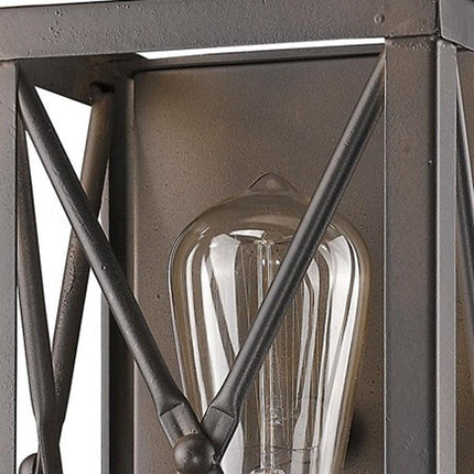 Antique Bronze Metal Geometric Wall Light Home Decor > Lighting > Wall Lighting > Wall Sconces TriadCommerceInc
