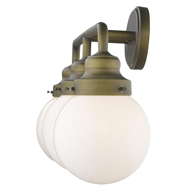 Portsmith 3-Light Raw Brass Vanity Vanity Lighting TriadCommerceInc   
