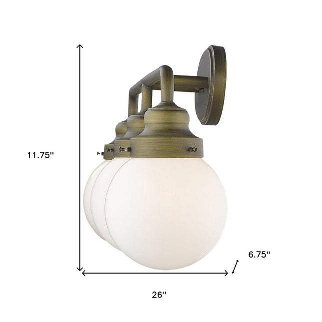 Portsmith 3-Light Raw Brass Vanity Vanity Lighting TriadCommerceInc Default Title  
