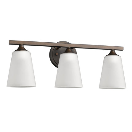 Three Light Bronze Metal Vanity Wall Light Fixture for Bedroom and Dressing Room Home Decor > Lighting > Wall Lighting > Wall Sconces TriadCommerceInc