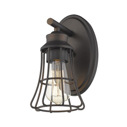 Bronze Cage Wall Light Vintage Industrial Fixture Home Decor > Lighting > Wall Lighting > Wall Sconces TriadCommerceInc