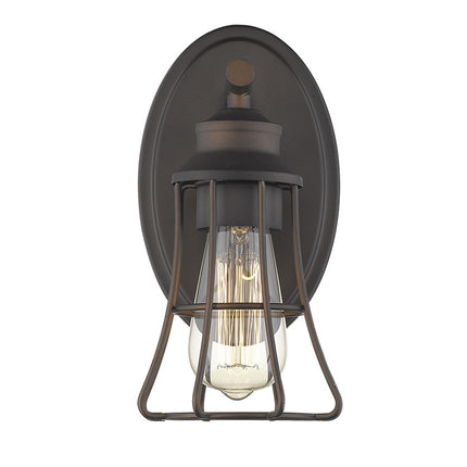 Bronze Cage Wall Light Vintage Industrial Fixture Home Decor > Lighting > Wall Lighting > Wall Sconces TriadCommerceInc
