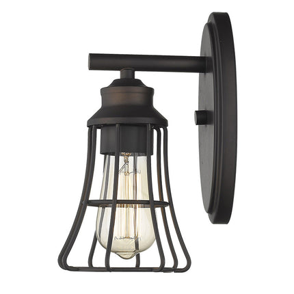 Bronze Cage Wall Light Vintage Industrial Fixture Home Decor > Lighting > Wall Lighting > Wall Sconces TriadCommerceInc