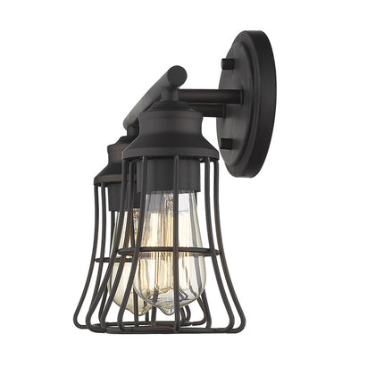 Two Light Bronze Cage Wall Sconce Vintage Lighting Fixture Home Decor > Lighting > Wall Lighting > Wall Sconces TriadCommerceInc