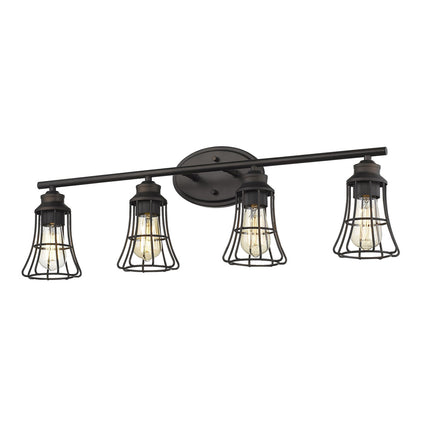 Piers 4-Light Oil Rubbed Bronze Vanity Light Fixture Home Decor > Lighting > Wall Lighting > Wall Sconces TriadCommerceInc