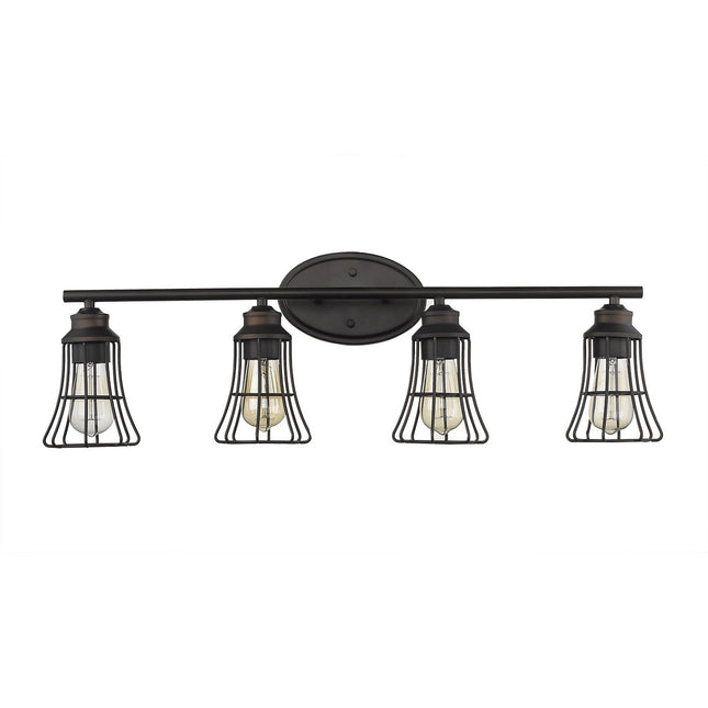 Piers 4-Light Oil Rubbed Bronze Vanity Light Fixture Home Decor > Lighting > Wall Lighting > Wall Sconces TriadCommerceInc