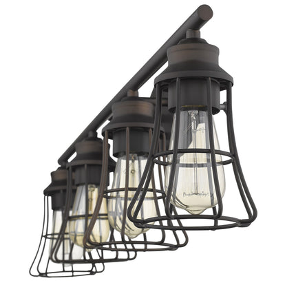 Piers 4-Light Oil Rubbed Bronze Vanity Light Fixture Home Decor > Lighting > Wall Lighting > Wall Sconces TriadCommerceInc