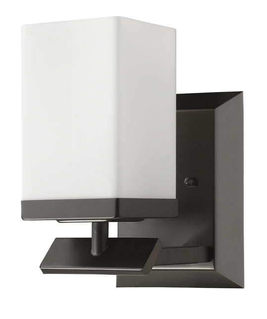 Bronze Frosted Glass Wall Sconce One Light Fixture Home Decor > Lighting > Wall Lighting > Wall Sconces TriadCommerceInc