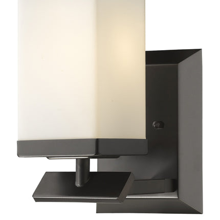 Bronze Frosted Glass Wall Sconce One Light Fixture Home Decor > Lighting > Wall Lighting > Wall Sconces TriadCommerceInc