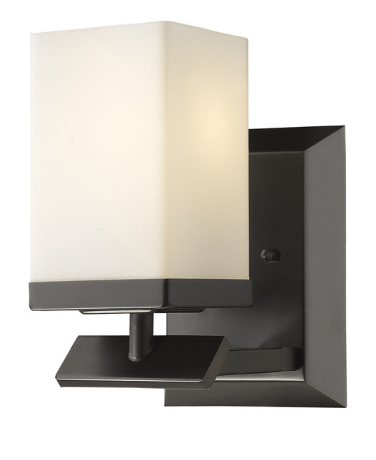 Bronze Frosted Glass Wall Sconce One Light Fixture Home Decor > Lighting > Wall Lighting > Wall Sconces TriadCommerceInc