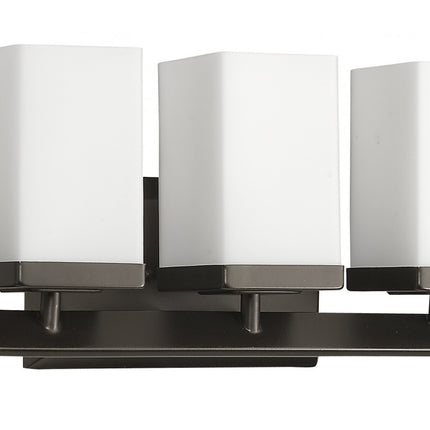 Burgundy 5-Light Oil Rubbed Bronze Vanity Light with Etched Glass Shades Home Decor > Lighting > Wall Lighting > Wall Sconces TriadCommerceInc